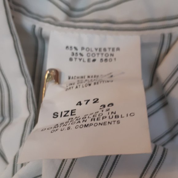 Stateline Tack show shirt cotton size small new with tags - Picture 3 of 5